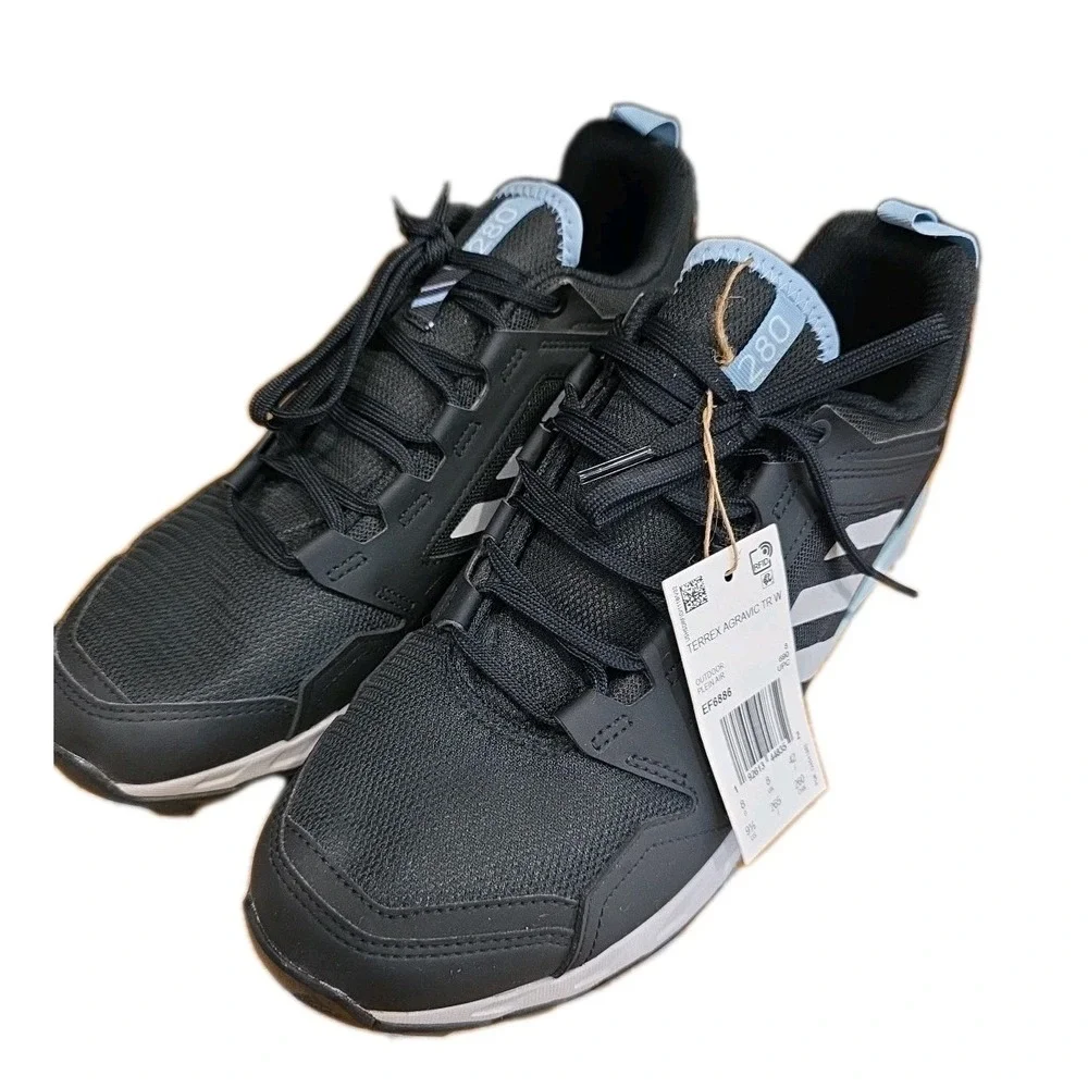 NEW Adidas Terrex Agravic Trail Women Running Sneakers Shoes Black Aqua Size 9.5